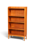 Hauptstadt Möblerei Mid Century Bücherregal aus massivem Holz mit höhenverstellbaren Böden im 60er Jahre Design