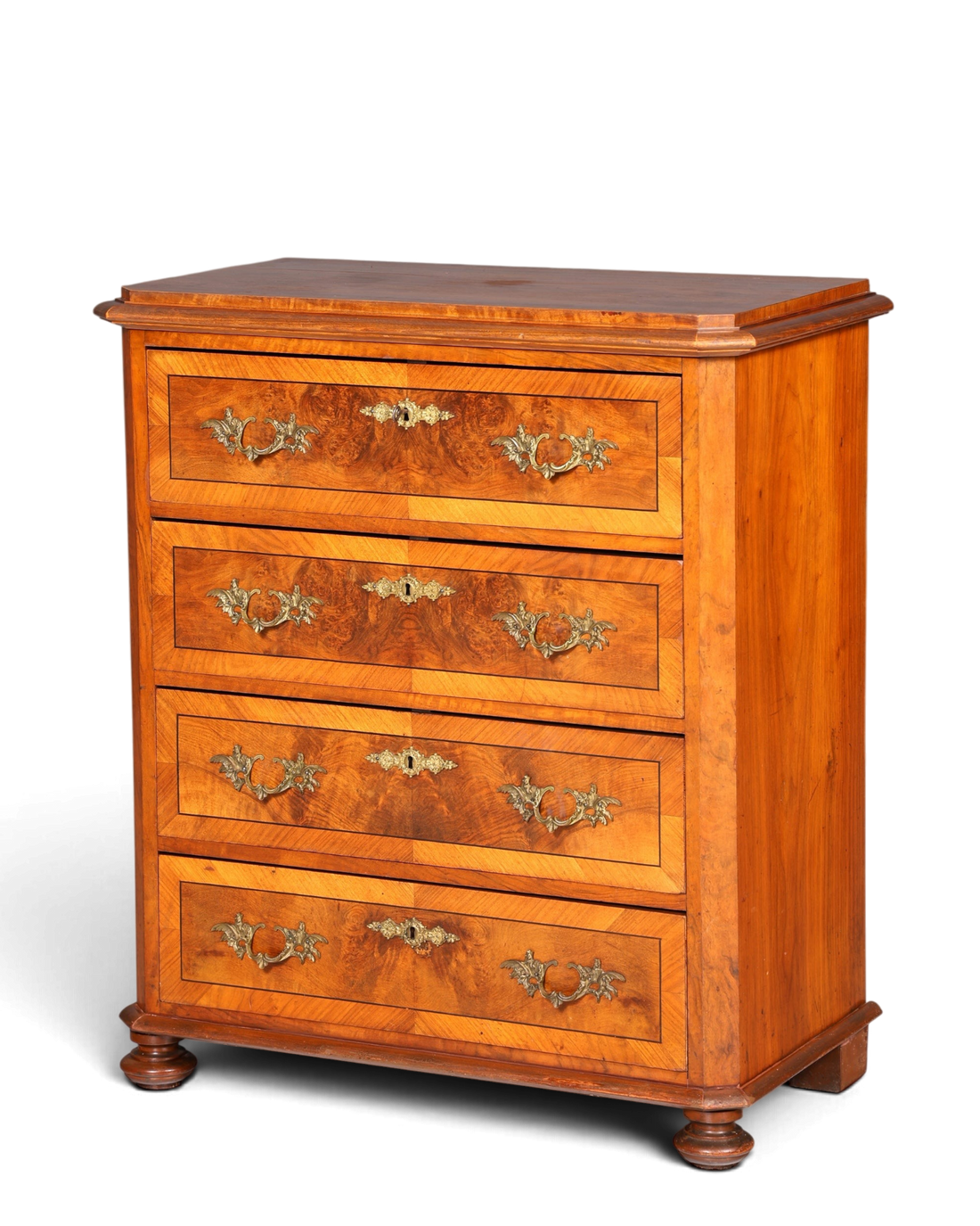 Wunderschöne Gründerzeit Kommode Louis Philippe Nussbaum Schubladenkommode Sideboard um 1880