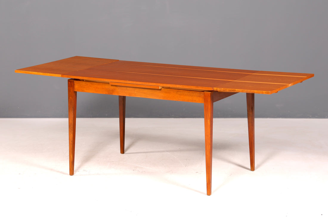 G597 Finish cm Schlichter Mid Century Esstisch ausziehbarer Vintage Tisch Retro Küchentisch (Kopie)
