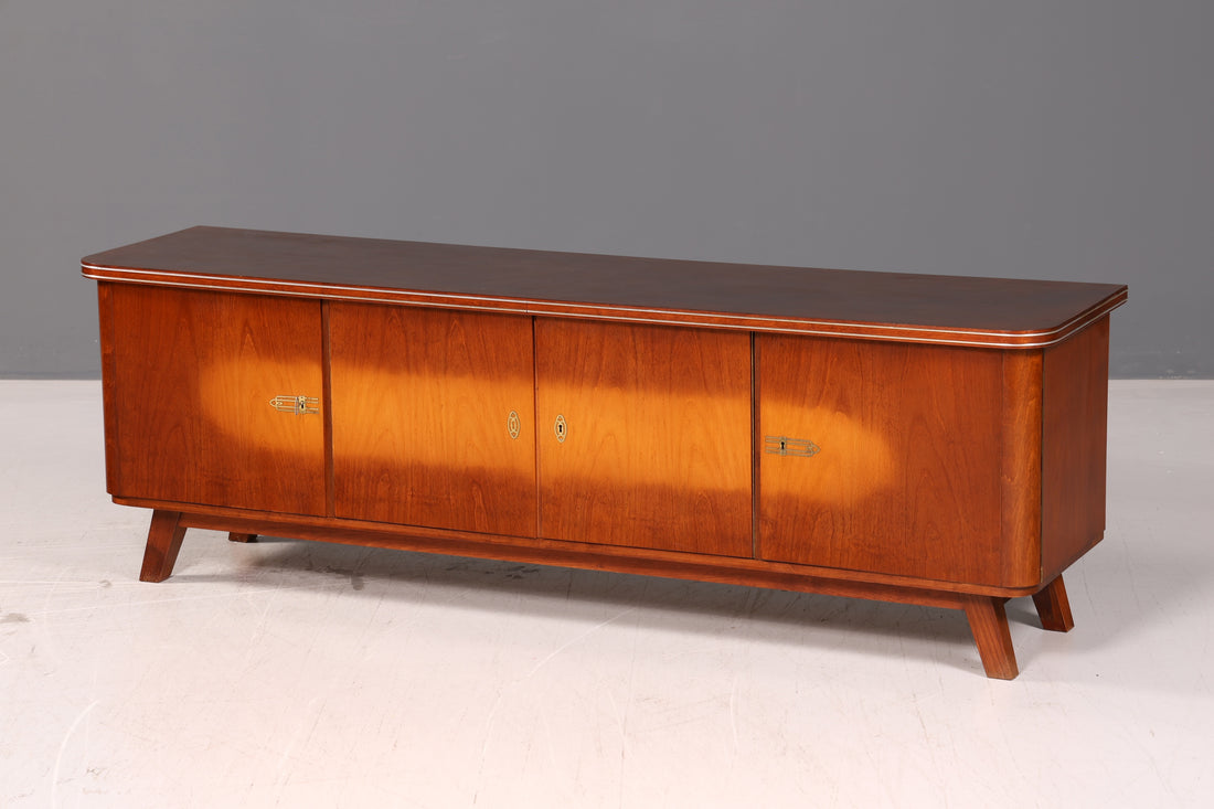 Beautiful Mid-Century Sideboard, Vintage Longboard TV Cabinet, Vintage Lowboard, 1960s Wood