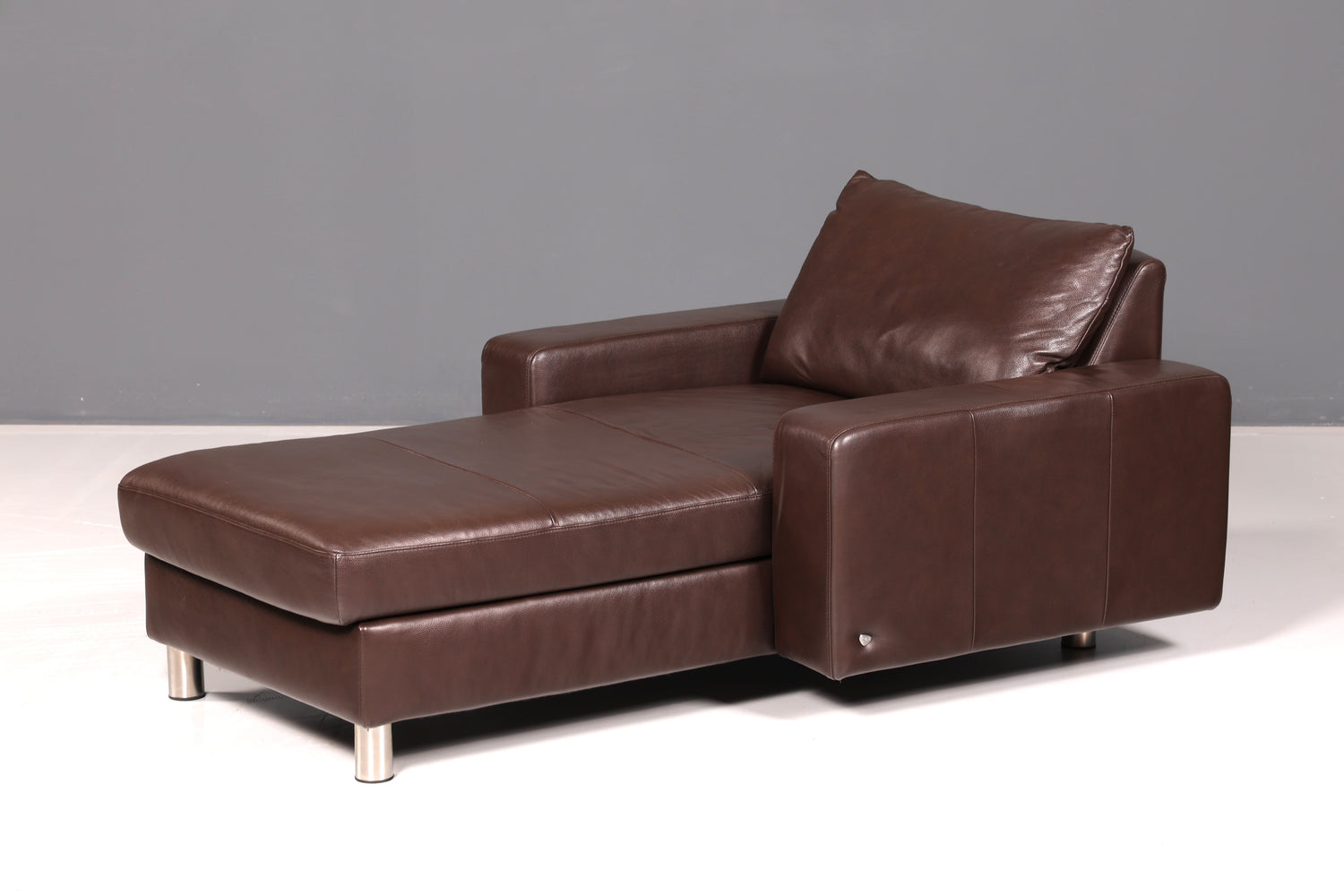 Wunderschöne Stressless E200 Récamière Echtleder Braun Longchair Ottomane Ledersofa Relaxliege Vintage