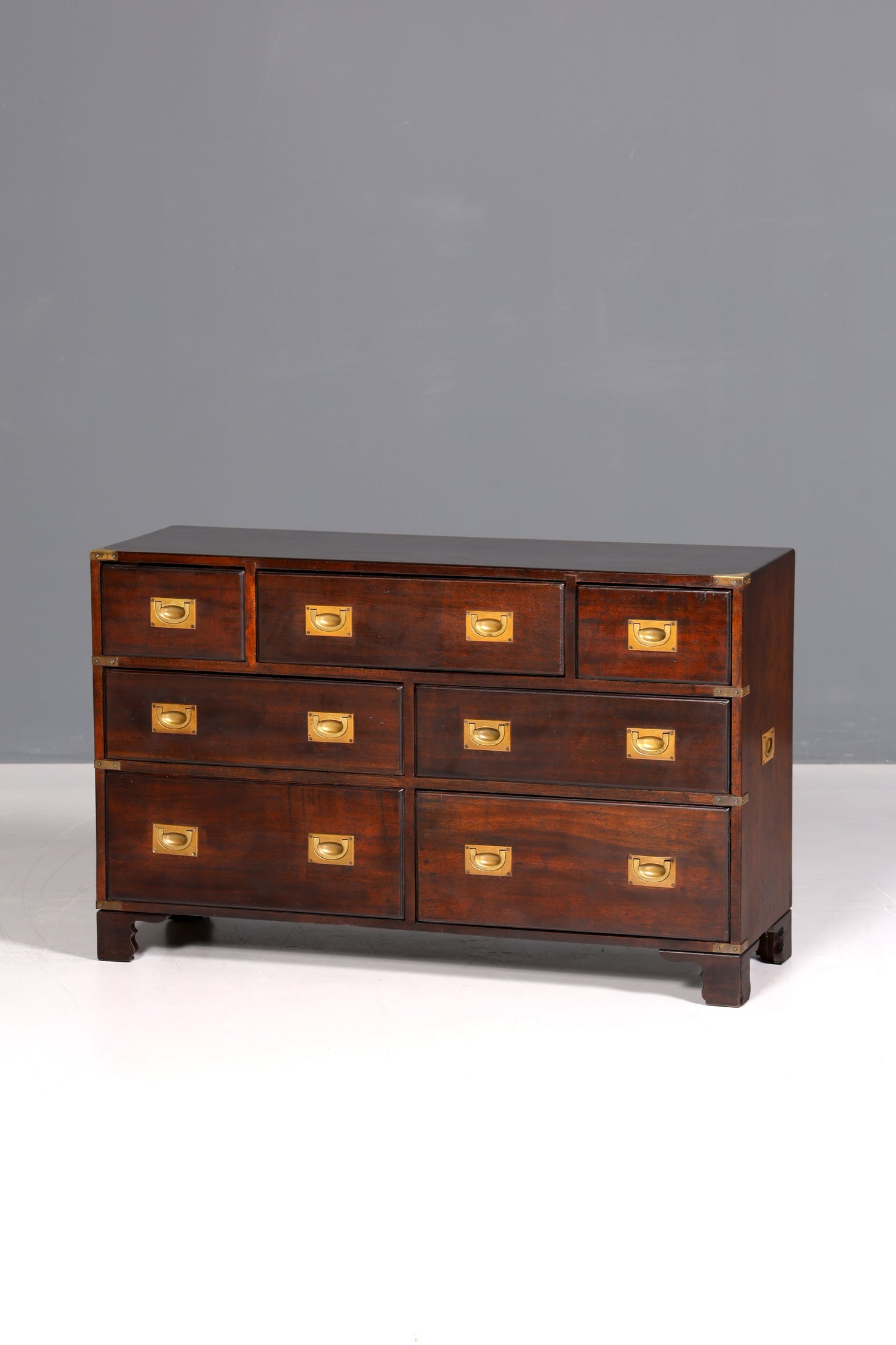 Traumhaftes Maritim Sideboard Englische Schiffs Kommode Englisch Antik Schrank Military Chest