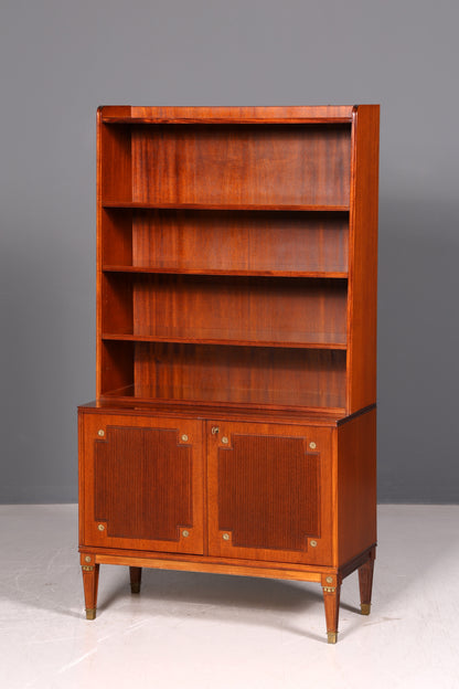 Beautiful Gustavian Style Shelf Bookcase Cabinet Highboard Vintage Real Wood Antique