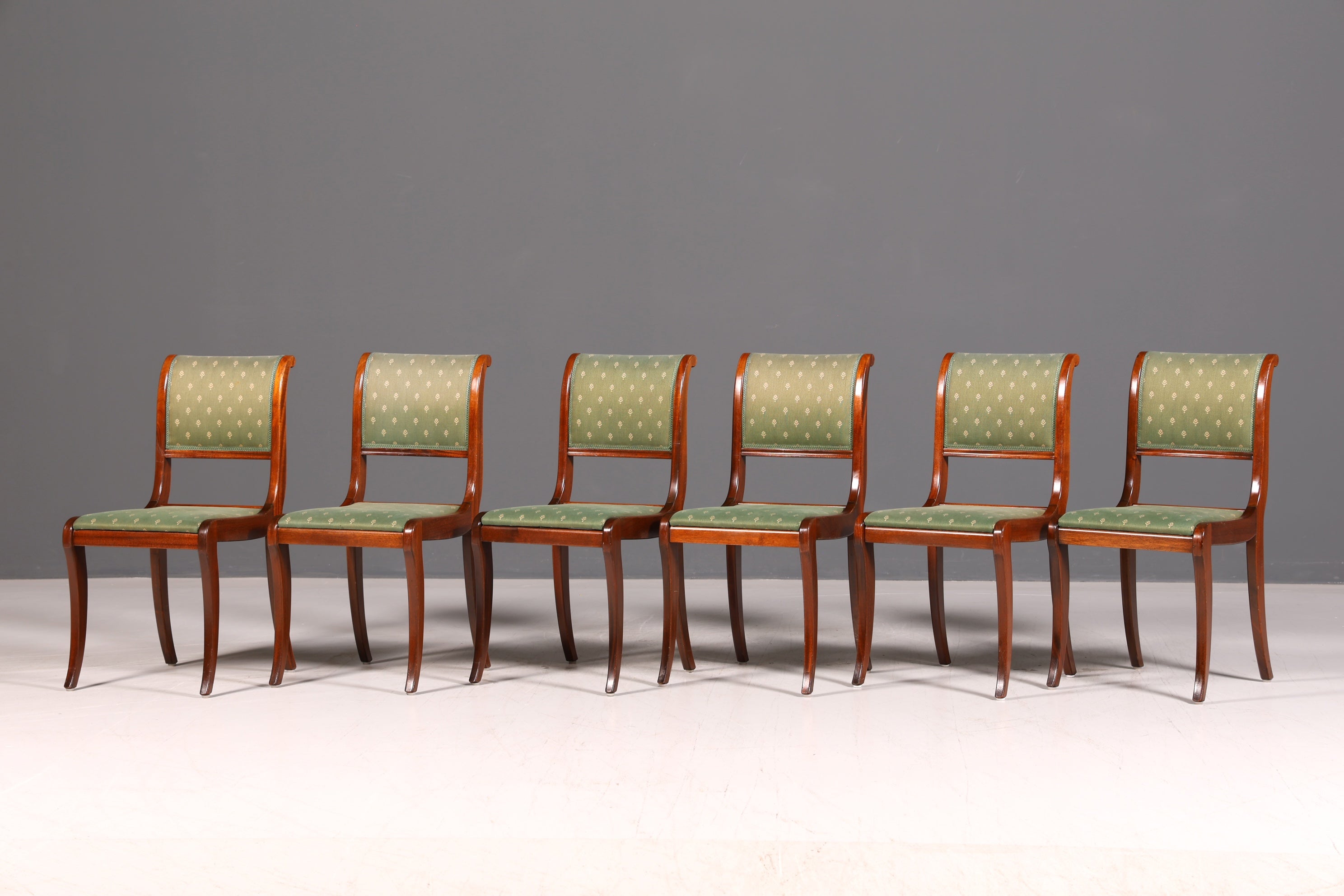 6x Edle Englische Stühle Dining Chairs 60er Jahre Küchenstühle Esszimmerstühle Stuhlset