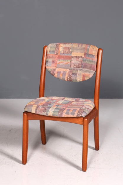 Schlichter Mid Century Stuhl Retro Esszimmer Stuhl Danish Design Küchenstuhl Teak Holz Sekretär Stuhl 1 von 2