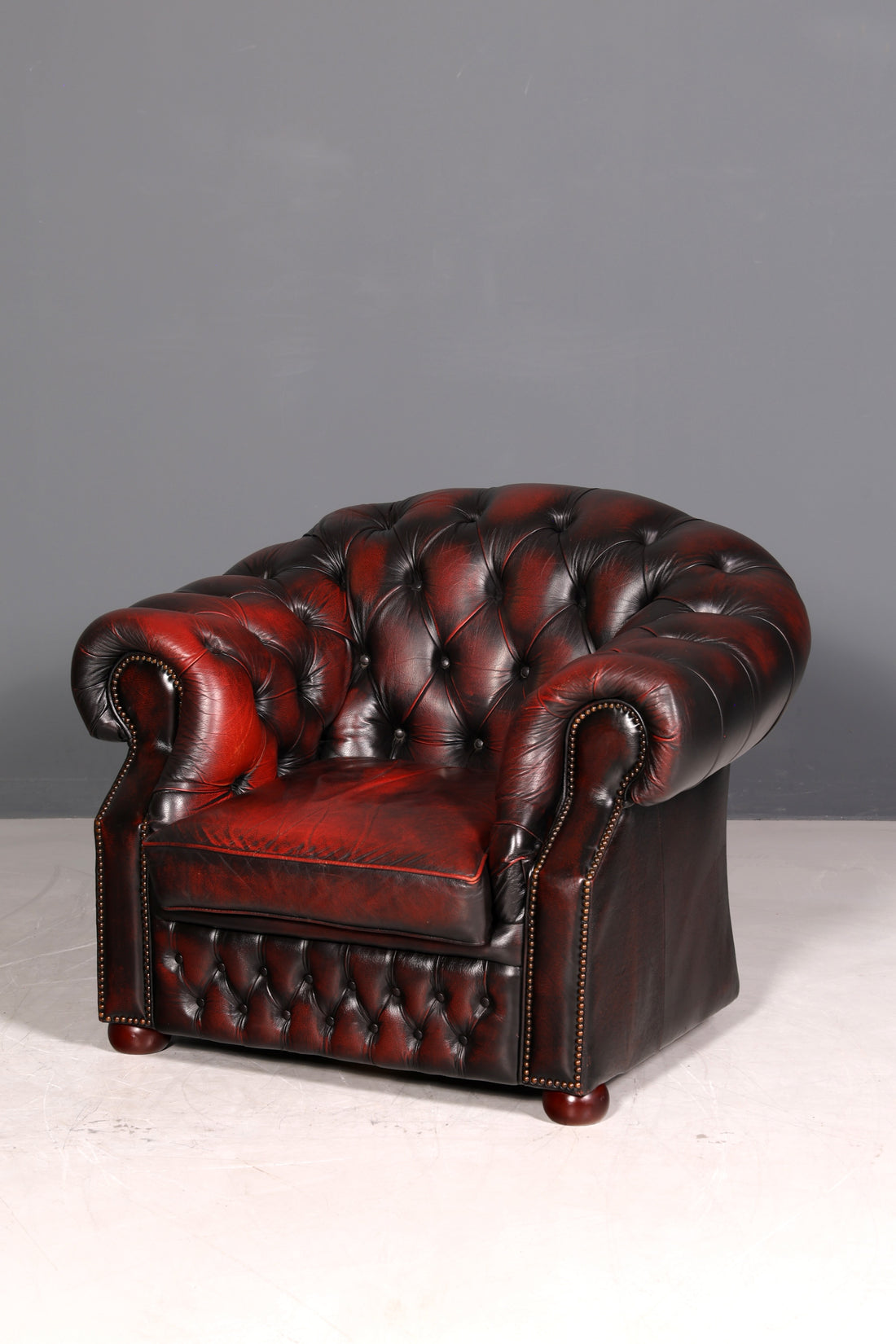 G550 Finish cm Wunderschöner Original Chesterfield Centurion Sessel Englischer Armlehnsessel Englisch Herrensessel (Kopie)