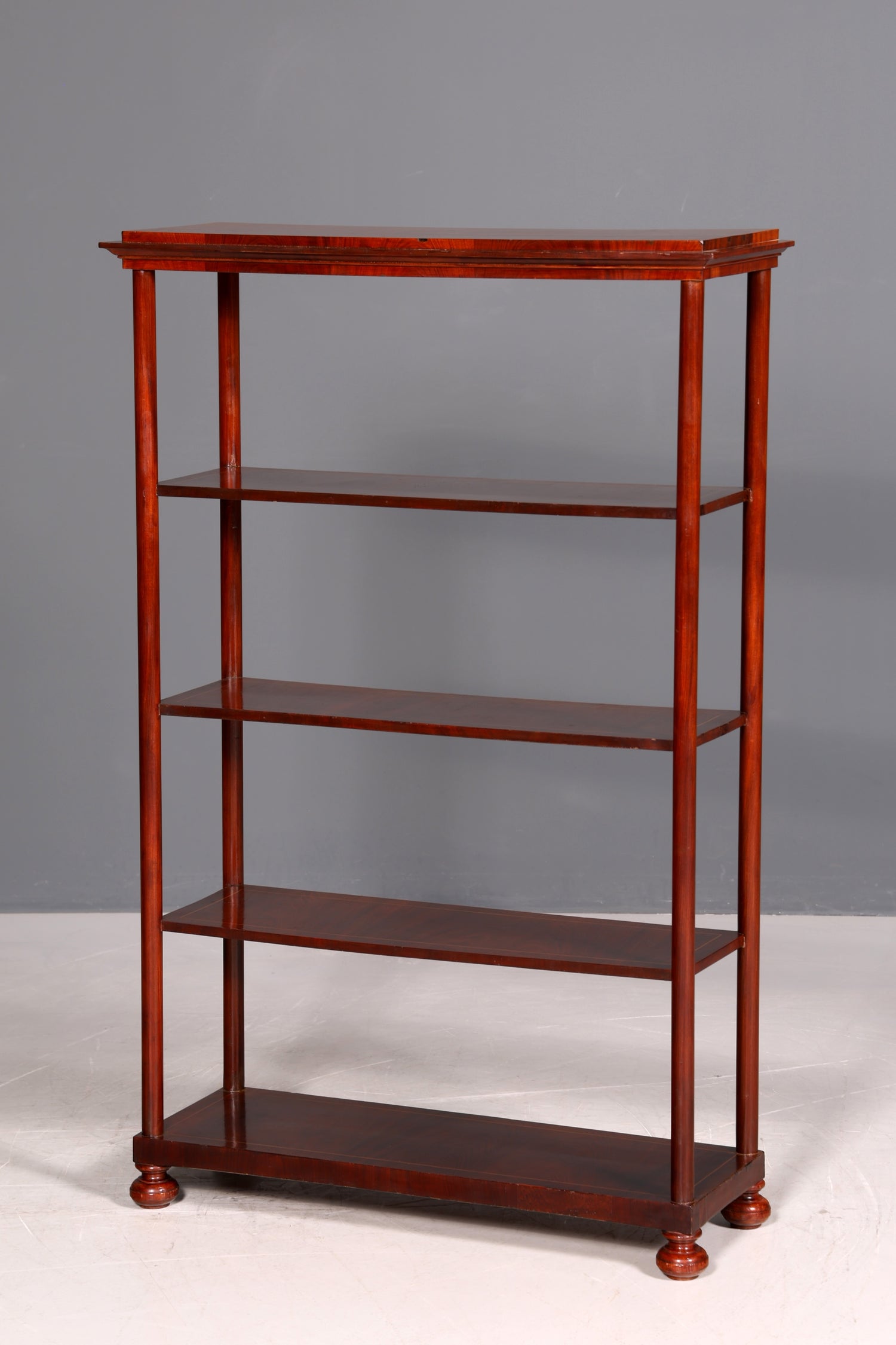 G398 Finish cm Stilvolle Gründerzeit Etagere Louis Philippe Regal um 1900 Bücherregal echt Holz Buchablage Bookshelf (Kopie)
