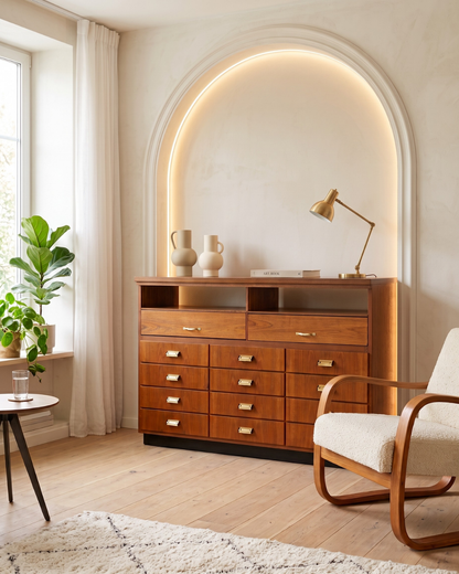 Beautiful mid-century vintage Bauhaus apothecary cabinet, retro chest of drawers