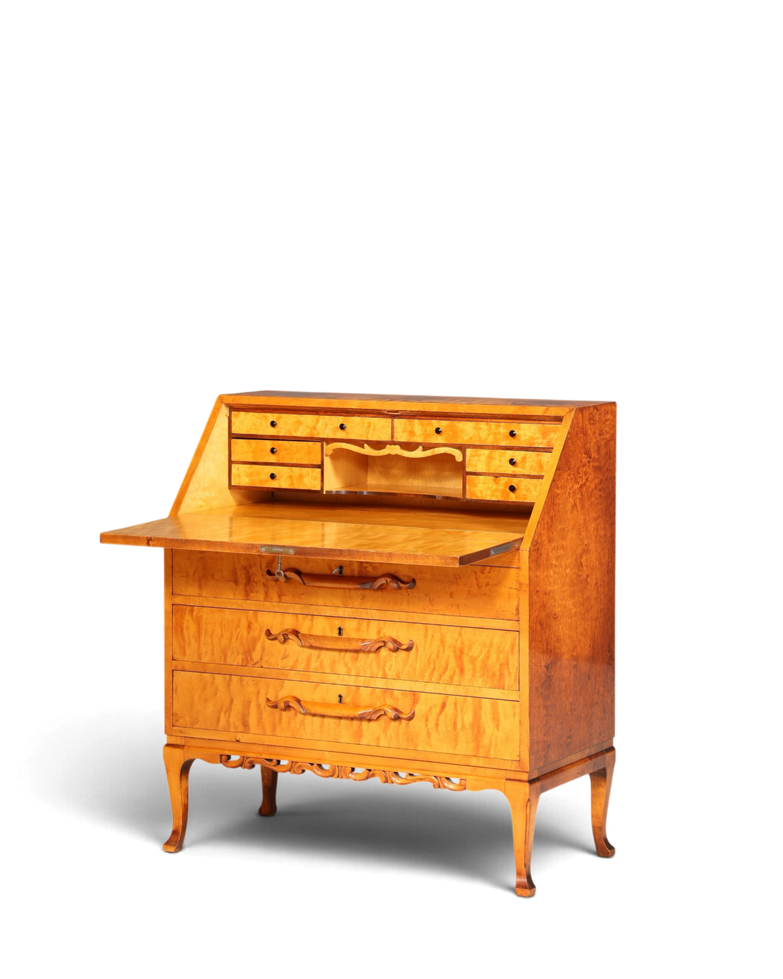 Traumhafter Sekretär um 1930 Büro Kommode echt Holz Sekretär Schreibtisch Kommode