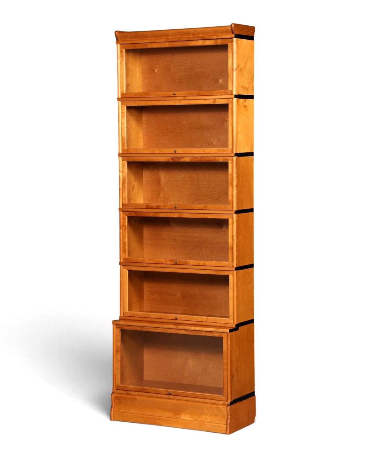 Elegant Bookcase in the Globe Wernicke Style, English Modular Bookcase, Display Cabinet with Glass Doors, Stackable Shelving, Library, Solid Wood