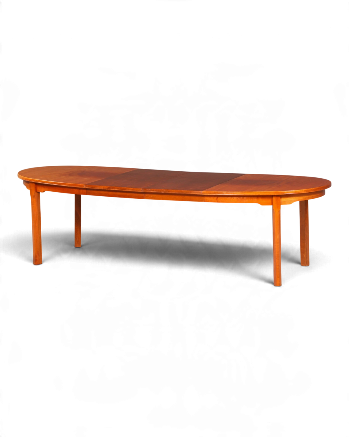 Oval Mid-Century Extendable Dining Table Vintage Retro Kitchen Table Solid Wood