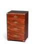 Hauptstadt Möblerei maritime Military Chest Kommode aus massivem Holz mit Messingbeschlägen im englischen Stil