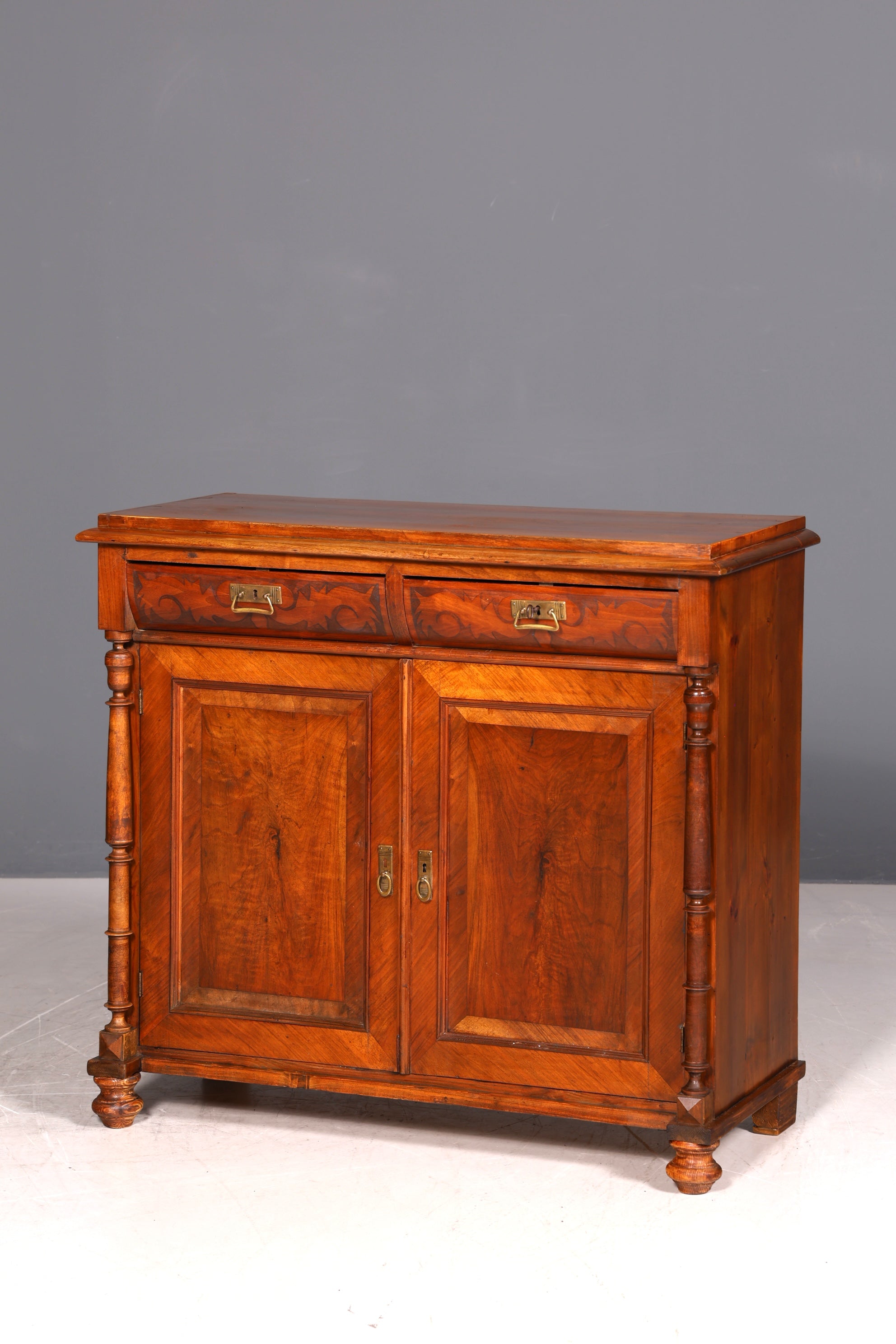 G454 Finish cm Traumhaftes Gründerzeit Vertiko Jugendstil Schrank Antik Highboard Kommode (Kopie)