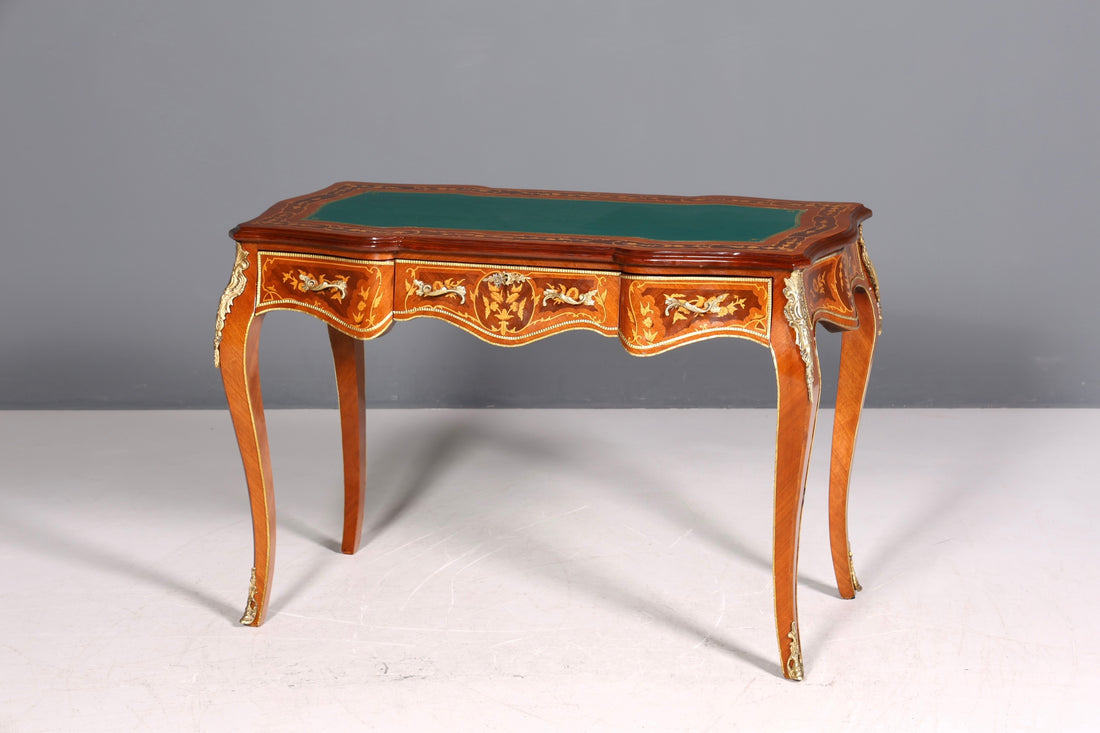 Beautiful Louis XV style desk, French office desk, antique style office table