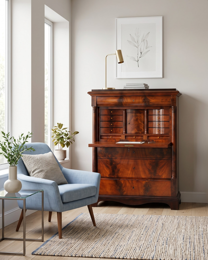Wunderschöner Biedermeier Sekretär Gründerzeit Vertiko Antik Kommode Schreibkommode