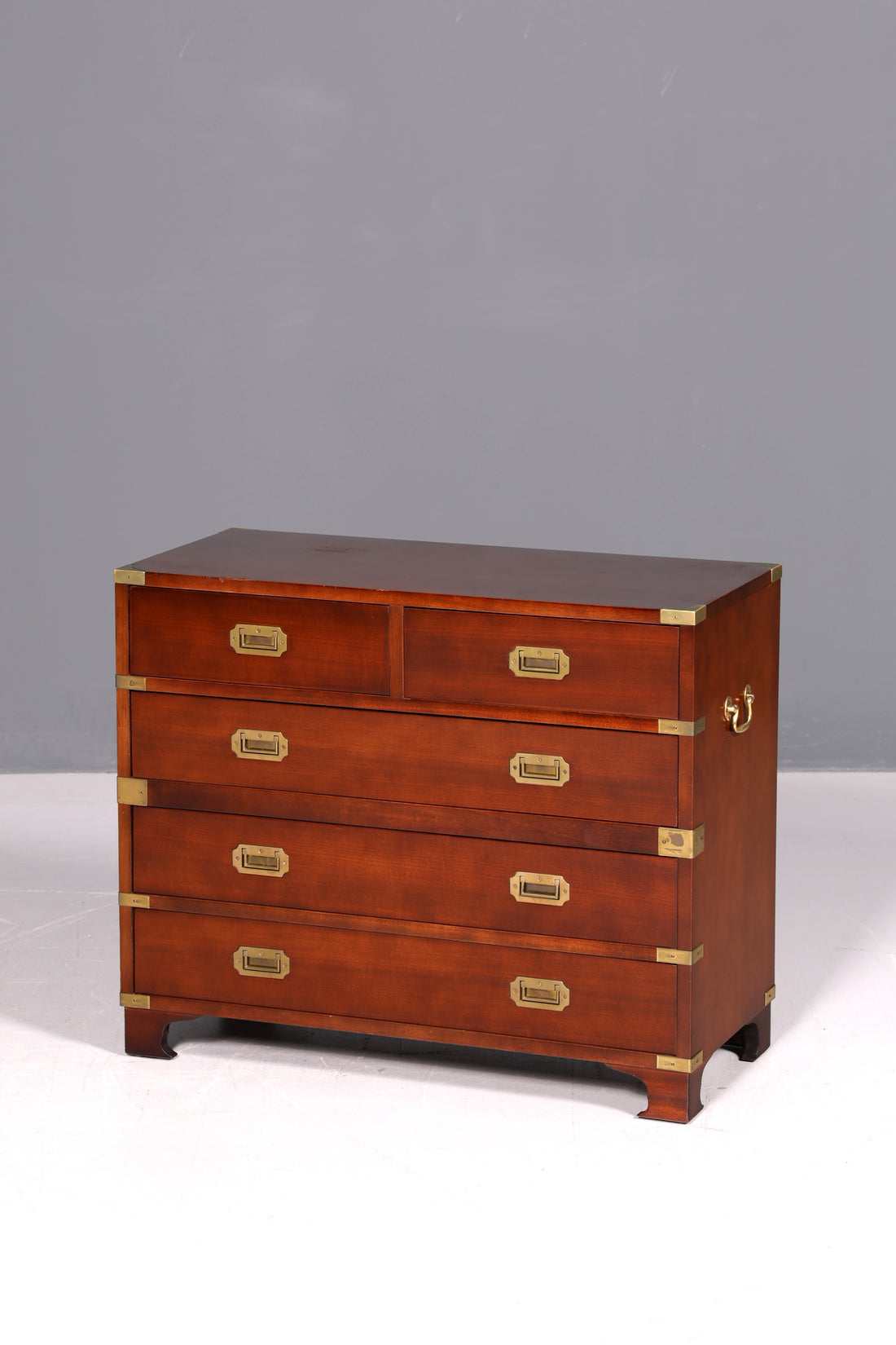 Wunderschöne Maritime Kommode Englisch Military Chest Schrank Schubladenkommode Wäschekommode