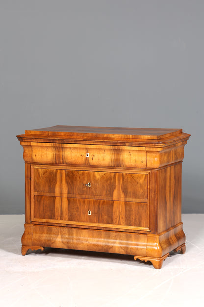 Stilvolle Original Biedermeier Kommode um 1860 Antik Schrank Schubladenkommode Wäschekommode