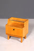 Schlichte Mid Century Kommode Vintage Klappschränkchen Danish Design Nachttisch 2 von 2