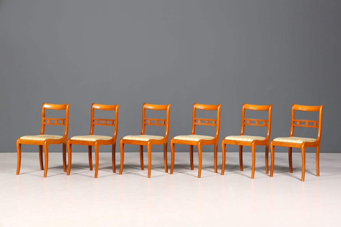 6x Edle Englische Stühle Englisch Dining Chairs Antik 60er Jahre Küchenstühle Stuhlset