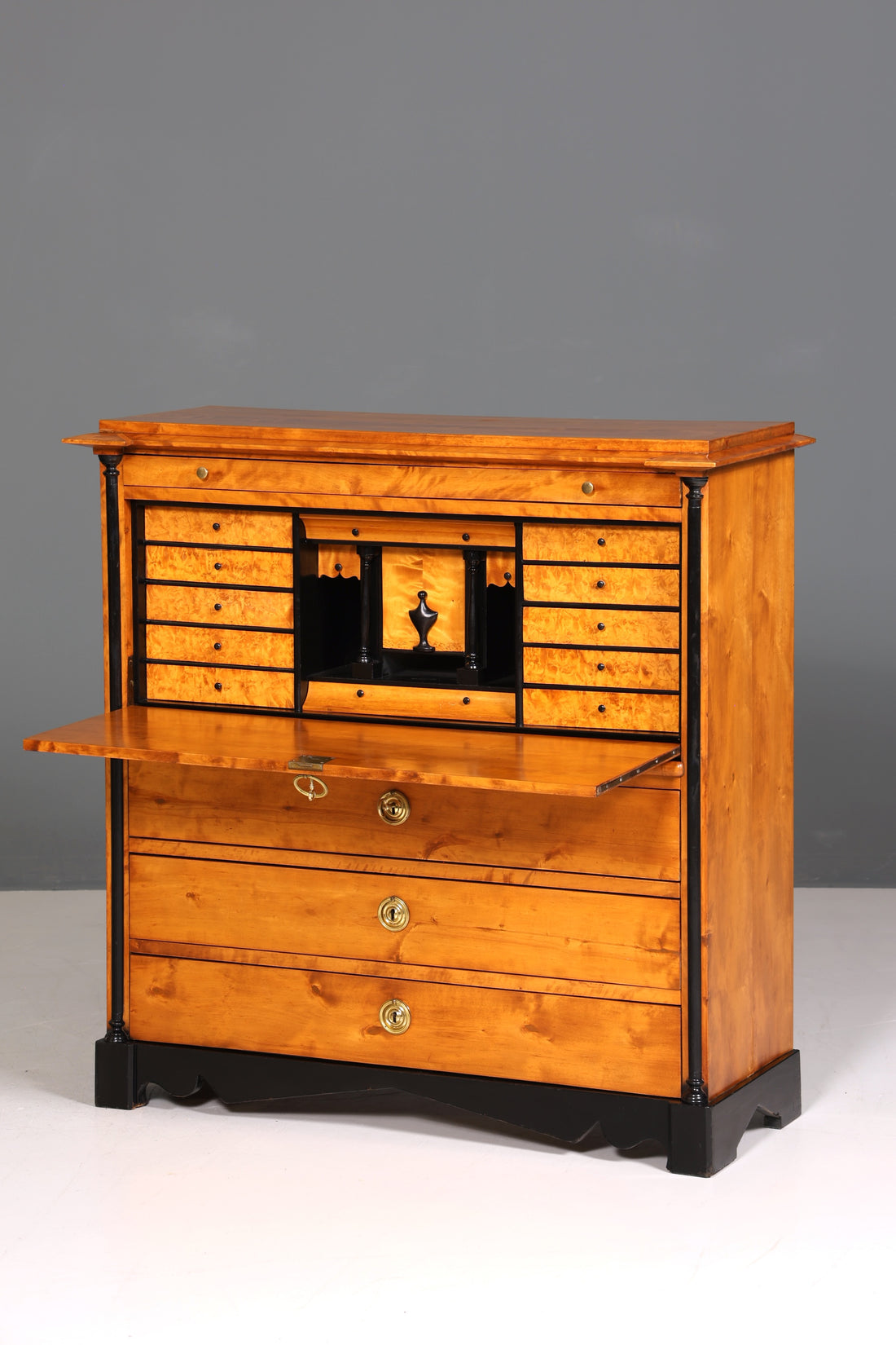 Traumhafter Original Biedermeier Sekretär um 1860 Kommode Antik Bürokommode