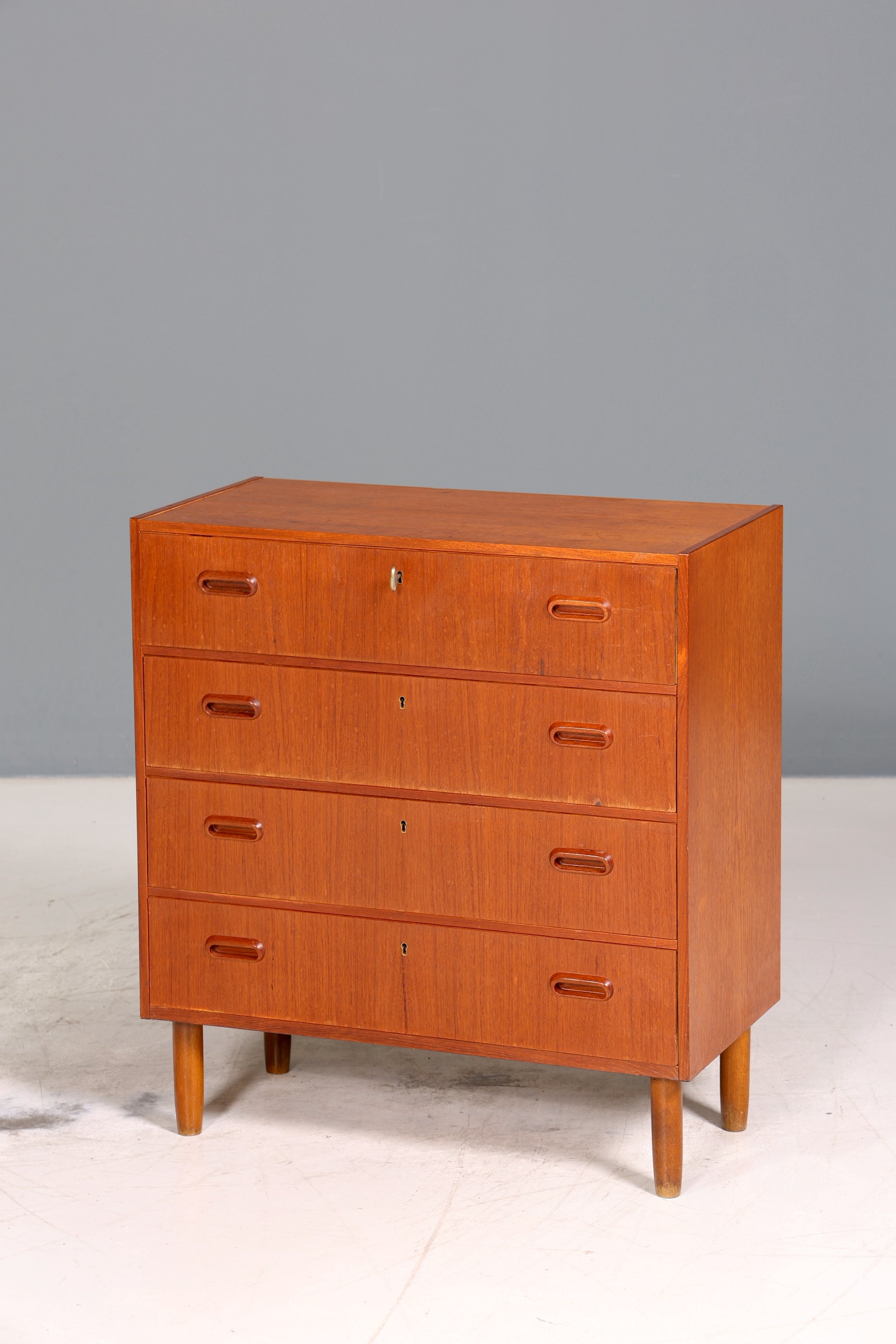 Wunderschöne Mid Century Kommode Teak Holz Sideboard Vintage Schubladen Kommode Wäschekommode