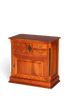 Hauptstadt Möblerei Kommode im Biedermeier Stil aus massiver Eibe mit antiken Beschlägen und dekorativen Details