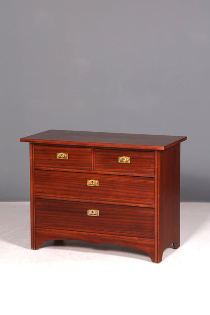 Edle Jugendstil Kommode Antik Massiv Echt Holz Sideboard Vintage Schubladen