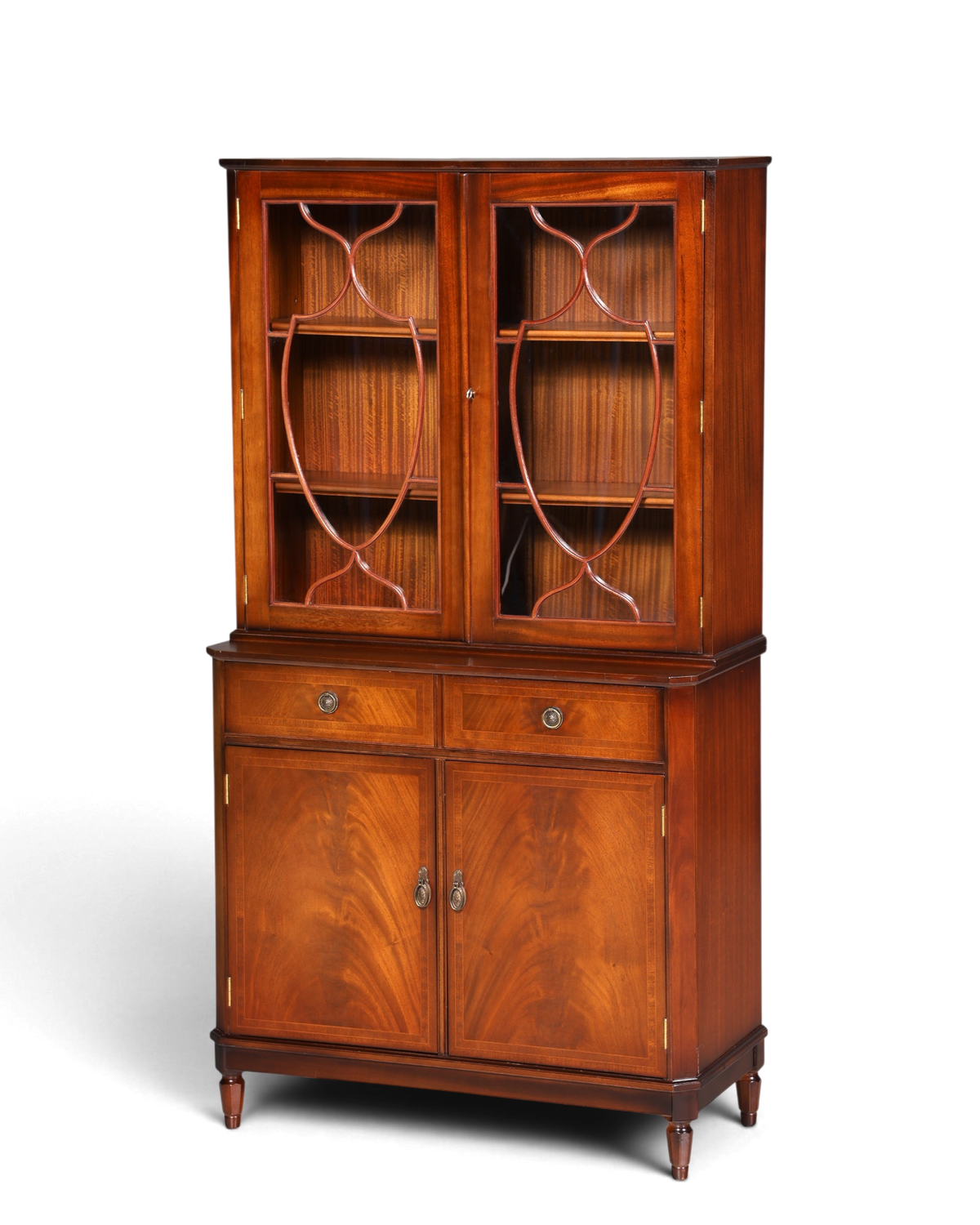Schlichte Englische Vitrine Bibliothek Bücherschrank UK Buffet Schrank 60s – Hauptstadt Möblerei Berlin