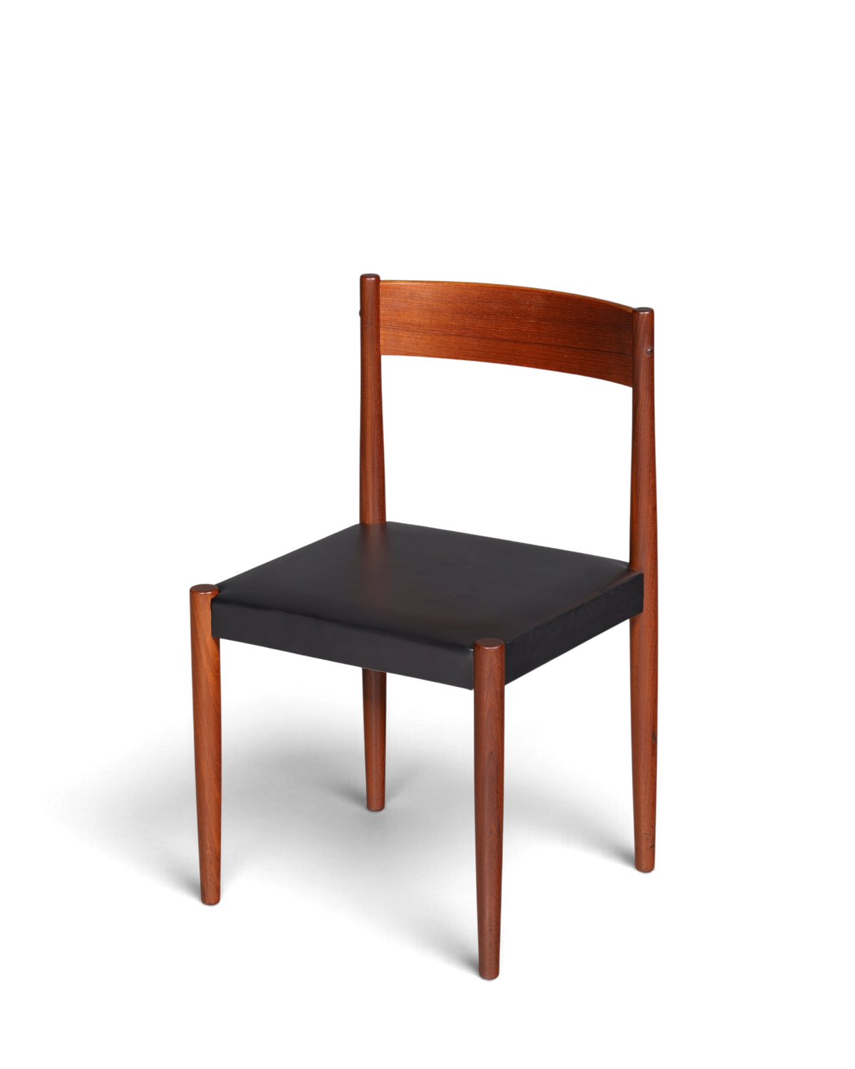 Mid Century Stuhl Palisander Leder Danish Design 1 von 2 – Hauptstadt Möblerei Berlin