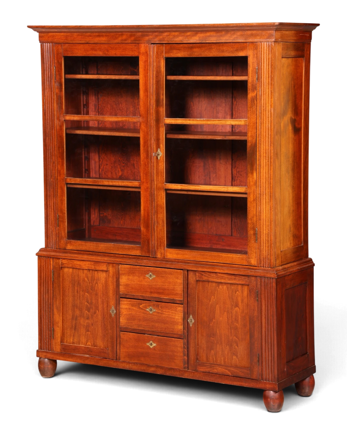 I174 Finish Edler Gründerzeit Vitrine um 1880 Schrank Antik Jugendstil Nussbaum Bücherregal (Kopie)