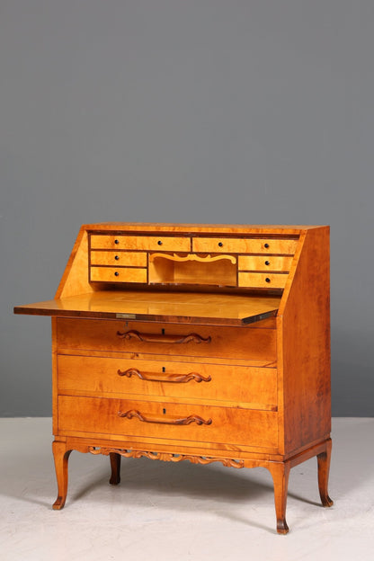 Edler Sekretär um 1930 Büro Kommode echt Holz Sekretär Schreibtisch Kommode