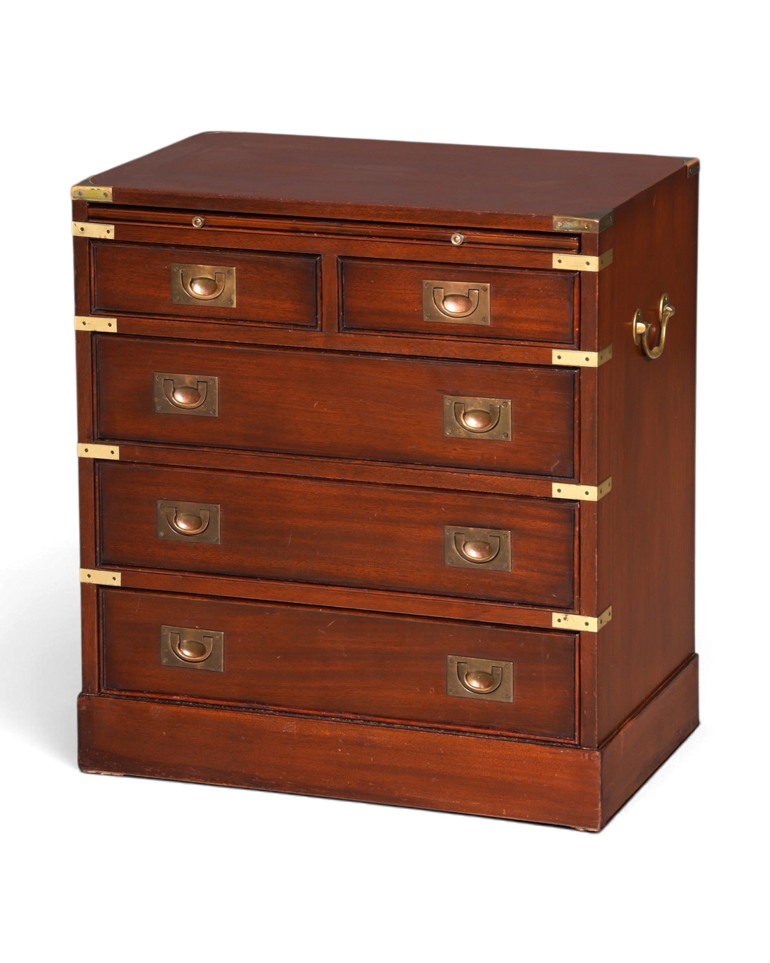 Hauptstadt Möblerei maritime Military Chest Kommode aus massivem Holz mit Messingbeschlägen im englischen Stil
