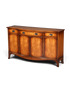 Hauptstadt Möblerei Bevan Funnell Reprodux Sideboard aus massivem Echtholz mit geschwungener Front und Schubladen