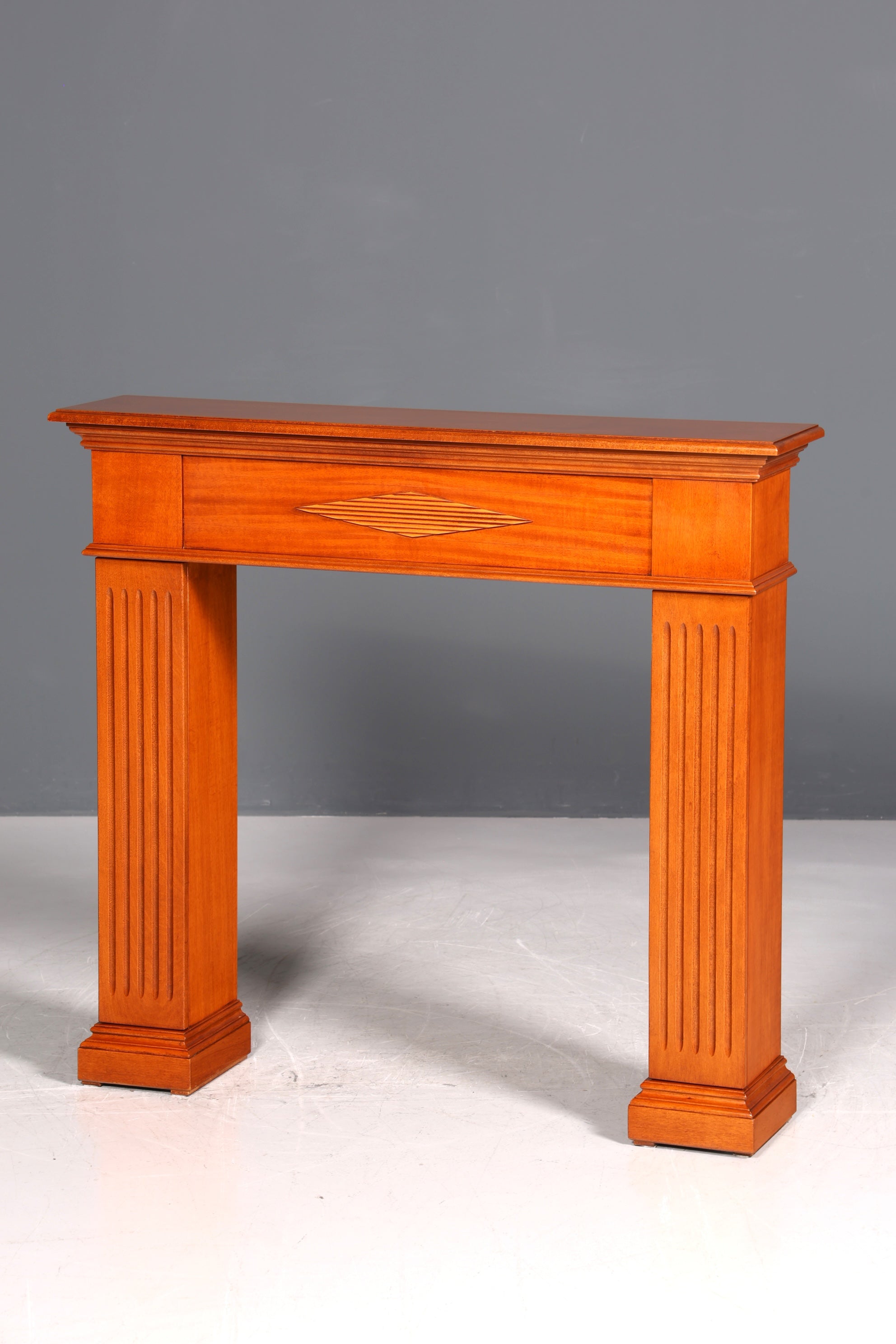 Wunderschöner Englischer Konsolentisch echt Holz Wandtisch Ablagetisch Flurtisch mit Schublade und seitlichen Staufächern UK