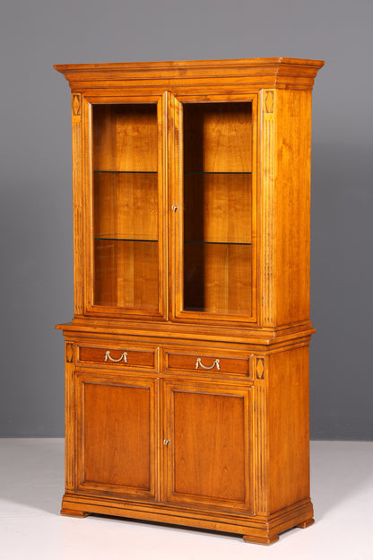 Traumhafte Original Selva Vitrine Antik Stil Massivholz Buffet Villa Borghese Schrank Bibliothek