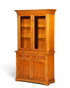 Hauptstadt Möblerei Selva Vitrine Villa Borghese aus massivem Holz im Antik-Stil mit Glasfront und Innenbeleuchtung