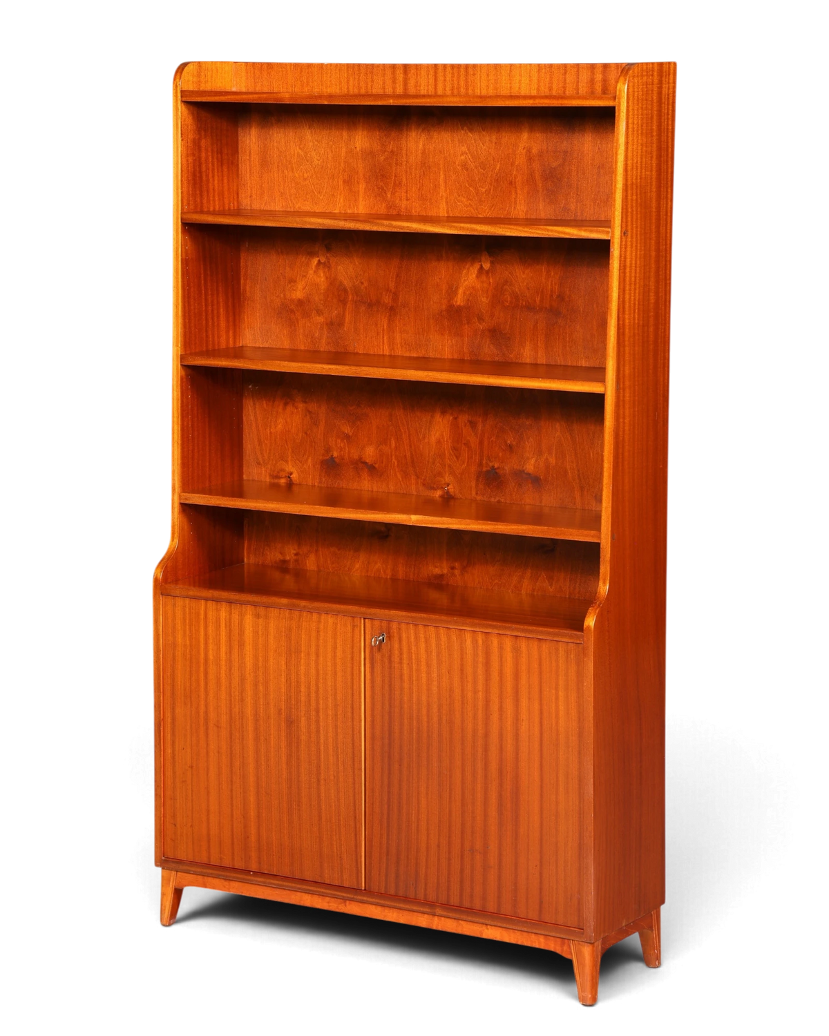 Stunning Mid-Century bookcase, Danish design shelving unit, cabinet, solid wood, retro, vintage 1960s freestanding shelf