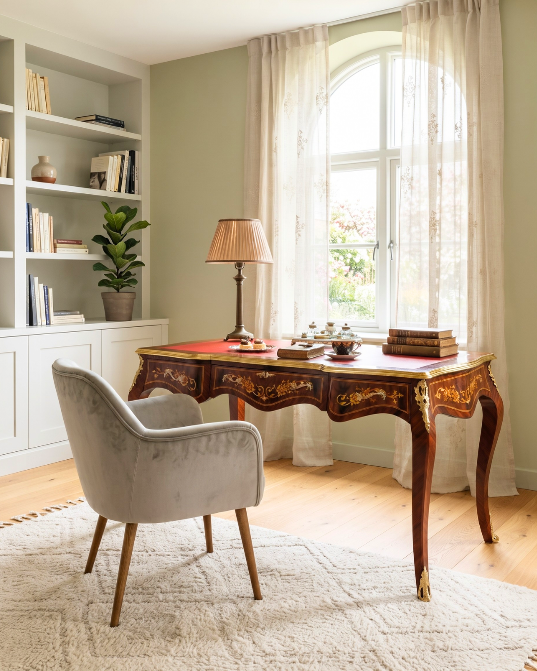 Wunderschöner Louis XV Stil Schreibtisch French Desk Antik Stil Bürotisch