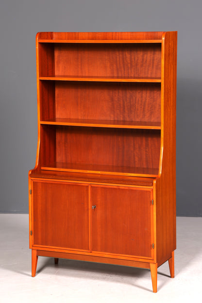 Wunderschöner Mid Century Schrank Bücherregal Vintage Sekretär Highboard Holz Regal