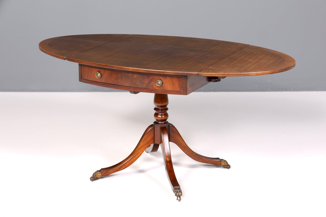 Wunderschöner Englischer Tisch ausklappbarer Esstisch Regency Antik Stil 60s Küchentisch