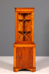 Wunderschöne Englische Eckvitrine Antik 60s echt Holz Eibe Schrank Eckschrank Glasvitrine Vitrine
