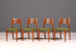 4x Mid Century Teak Holz Stühle Made in Denmark Retro Stuhlset Danish Design Vintage Küchenstühle