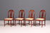 G452 Finish cm 4x Edle Englische Stühle Englisch Dining Chairs Antik 60er Jahre Küchenstühle Stuhlset (Kopie)