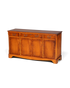 Hauptstadt Möblerei İngiliz tarzı masif ebe ağacı sideboard, dekoratif pirinç kulplu ve zarif ahşap işlemeli komodin.