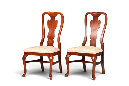 2x Edle Drexel Heritage Stühle Amerikanisch USA Chippendale Stil Stuhlset Küchenstuhl Set Esszimmer Stühle