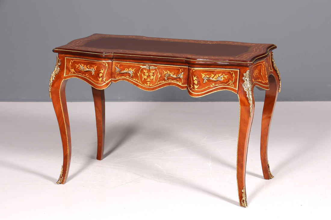 Beautiful Louis XV style desk, French office desk, antique style office table
