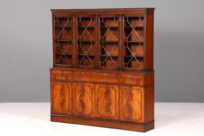 G718 Finish Wunderschöne Englische Vitrine Bibliothek Sekretär echt Holz Antik Schrank Regal (Kopie)