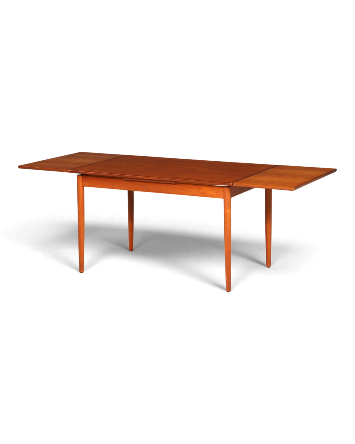 Stilvoller Mid Century Esstisch ausziehbarer Danish Design Teak Holz Küchentisch Esszimmer Tisch Made in Denmark