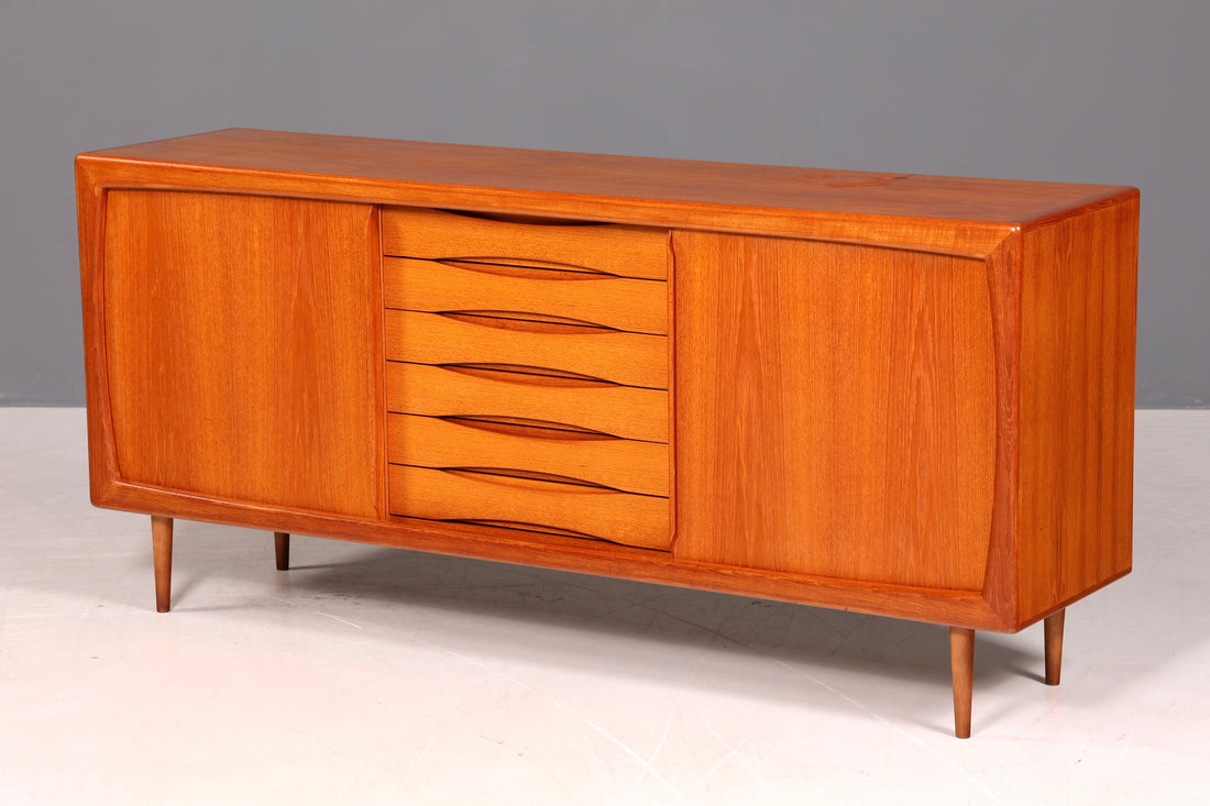 Edles Original Dyrlund Sideboard Mid Century Schrank Danish Design Teak Holz TV Schrank 60s Buffet