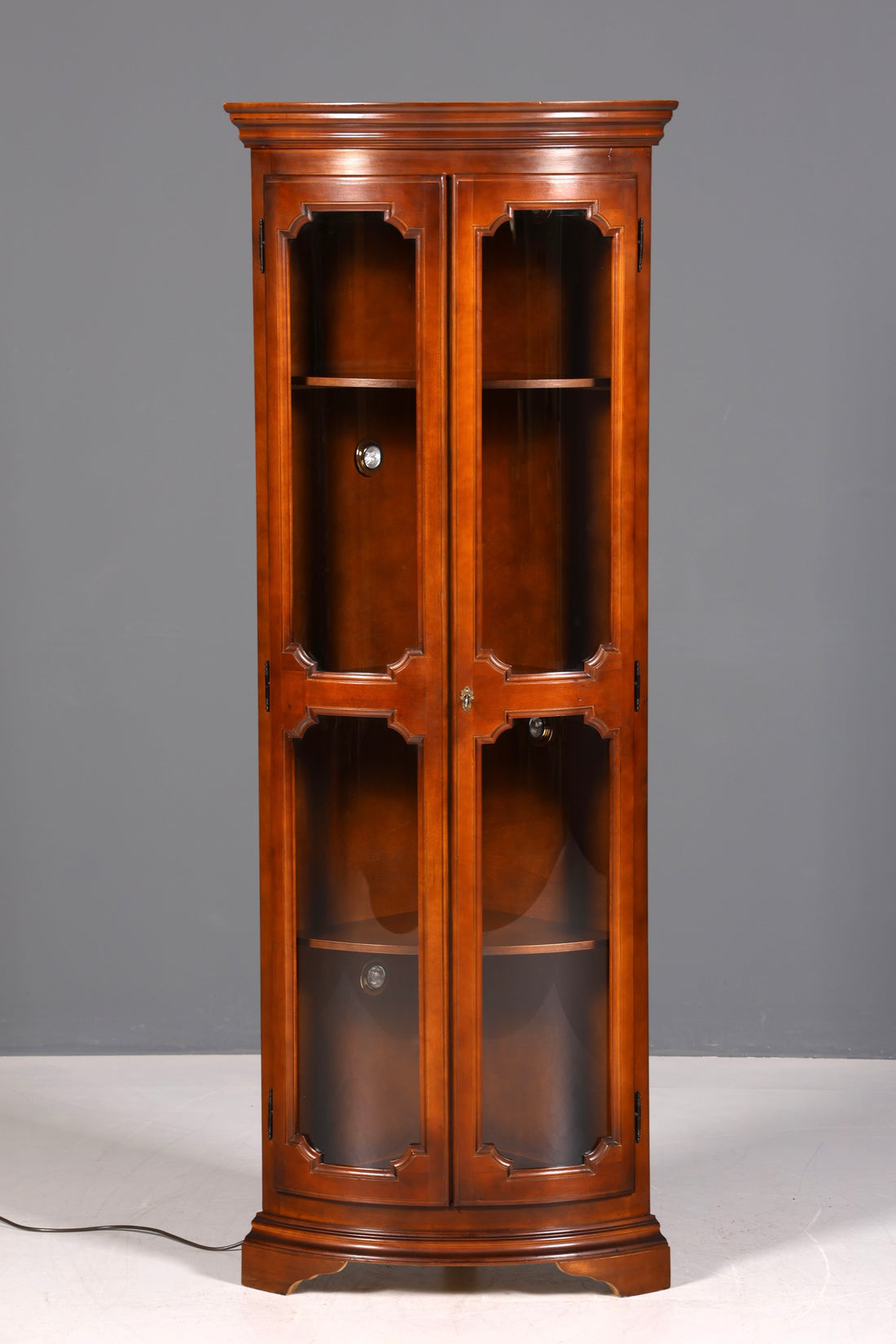 Traumhafte Selva Eckvitrine Antik Stil Vitrine Schrank Geschirrschrank Regal Eckregal